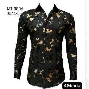 Men's Fashion Print Long Sleeve Shirt